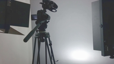 Camera setup voor een livestream video Camera setup voor live streaming video.